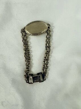 Speidel ID Bracelet with Double Chain